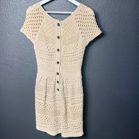 TIBI Crochet Cream Dress - Picture 2 of 7